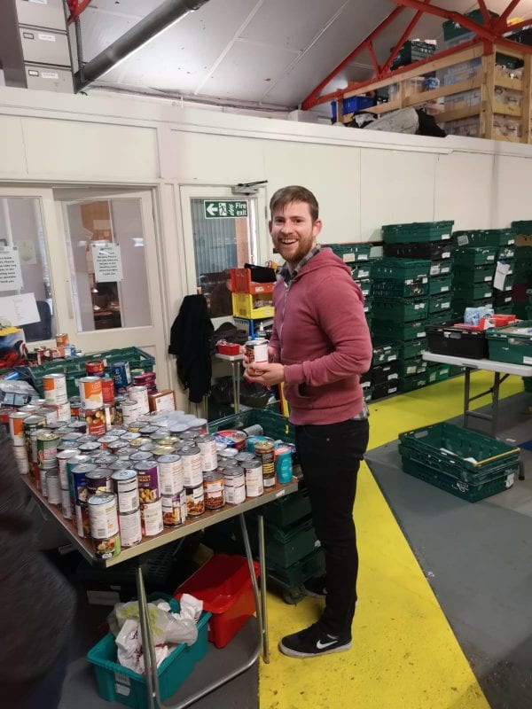 Atelier's Christmas Campaign 2018 howard at southampton food bank